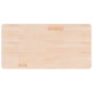 vidaXL Piano Bagno 100x50x1,5 cm in Legno Massello Non Trattato