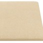 vidaXL Pannelli Murali 12 pz Crema 90x15 cm Tessuto 3,24 m² vidaXL Pannelli Murali 12 pz Crema 90x15 cm Tessuto 3,24 m²