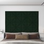 vidaXL Pannelli Murali 12 pz Verde Scuro 30x30 cm in Velluto 0,54 m² vidaXL Pannelli Murali 12 pz Verde Scuro 30x30 cm in Velluto 0,54 m²