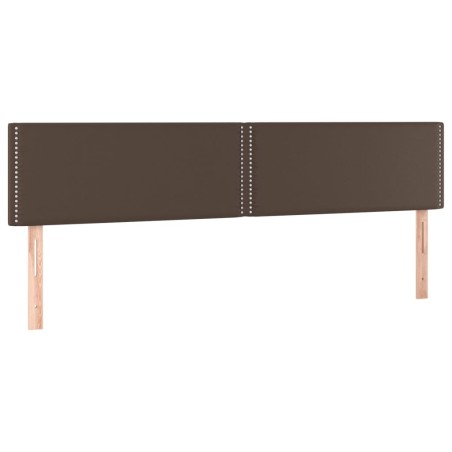 vidaXL Testiera 2 pz Marrone 90x5x78/88 cm in Similpelle