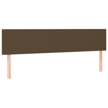 vidaXL Testiera 2 pz Marrone Scuro 80x5x78/88 cm in Tessuto