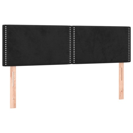 vidaXL Testiere 2 pz Nere 72x5x78/88 cm in Velluto