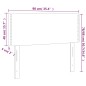 vidaXL Testiera Blu scuro 90x5x78/88 cm in Tessuto vidaXL Testiera Blu scuro 90x5x78/88 cm in Tessuto