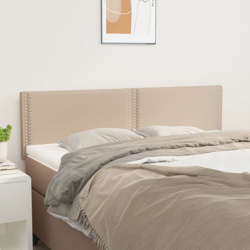 vidaXL Testiere 2 pz Cappuccino 72x5x78/88 cm in Similpelle vidaXL Testiere 2 pz Cappuccino 72x5x78/88 cm in Similpelle