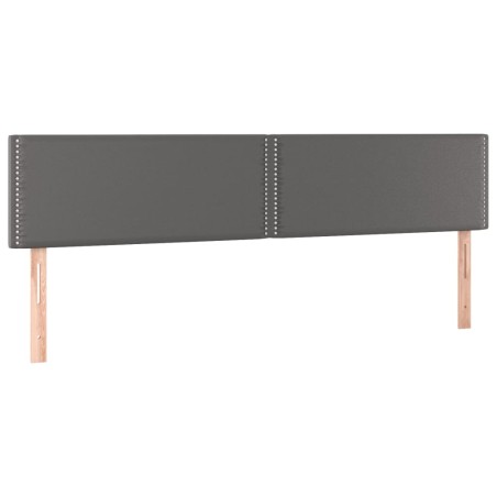 vidaXL Testiere 2 pz Grigie 100x5x78/88 cm in Similpelle