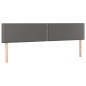vidaXL Testiere 2 pz Grigie 100x5x78/88 cm in Similpelle vidaXL Testiere 2 pz Grigie 100x5x78/88 cm in Similpelle
