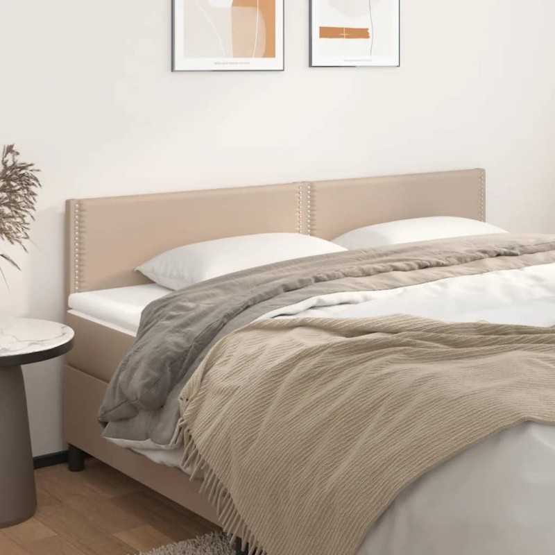 vidaXL Testiere 2 pz Cappuccino 90x5x78/88 cm in Similpelle vidaXL Testiere 2 pz Cappuccino 90x5x78/88 cm in Similpelle