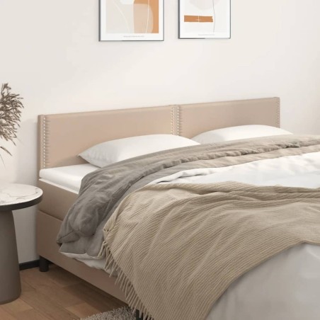 vidaXL Testiere 2 pz Cappuccino 90x5x78/88 cm in Similpelle