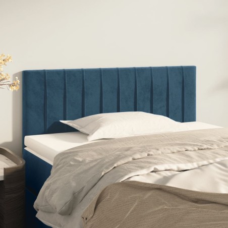 vidaXL Testiera Blu scuro 90x5x78/88 cm in Tessuto
