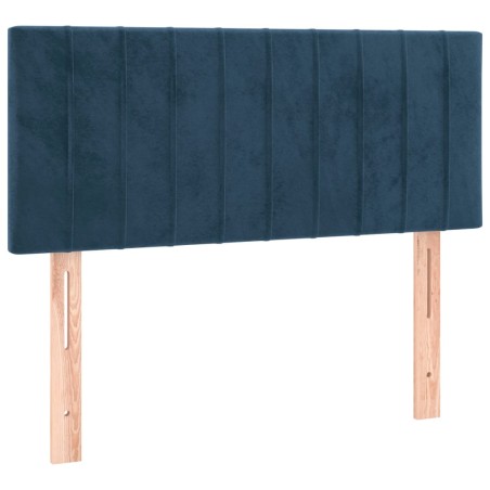vidaXL Testiera Blu scuro 90x5x78/88 cm in Tessuto