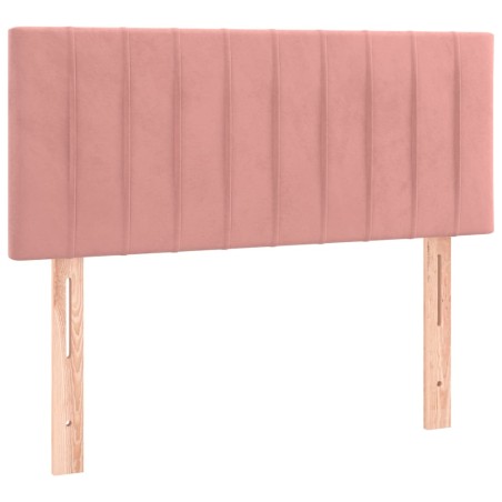 vidaXL Testiera Rosa 80x5x78/88 cm in Velluto