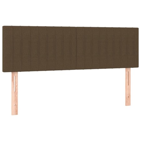 vidaXL Testiere 2 pz Marrone Scuro 72x5x78/88 cm in Tessuto