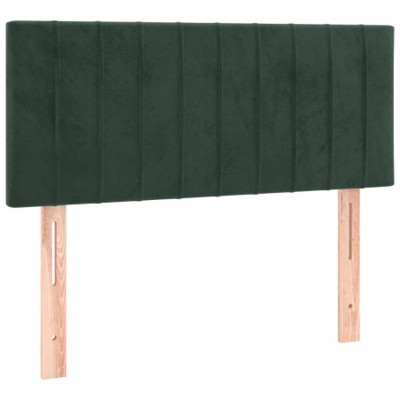 vidaXL Testiera Verde Scuro 100x5x78/88 cm in Velluto