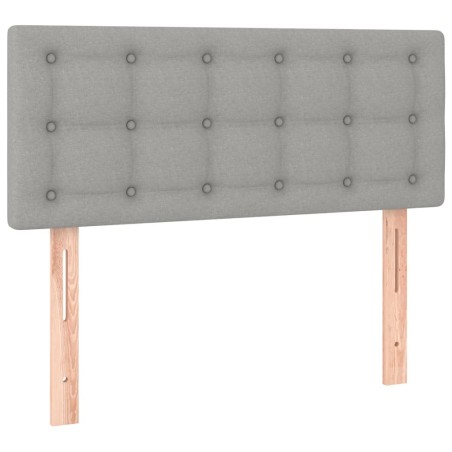 vidaXL Testiera Grigio Chiaro 80x5x78/88 cm in Tessuto