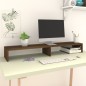 Supporto Monitor Rovere Marrone 110x23,5x9 cm Legno Multistrato Supporto Monitor Rovere Marrone 110x23,5x9 cm Legno Multistrato