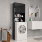 vidaXL Mobile per Lavatrice Nero Lucido 64x25,5x190 cm vidaXL Mobile per Lavatrice Nero Lucido 64x25,5x190 cm