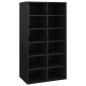 vidaXL Scarpiera Nero Lucido 54x34x100,5 cm in Legno Multistrato vidaXL Scarpiera Nero Lucido 54x34x100,5 cm in Legno Multistrato