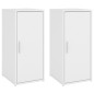 vidaXL Scarpiere 2 pz Bianche 32x35x70 cm in Legno Multistrato vidaXL Scarpiere 2 pz Bianche 32x35x70 cm in Legno Multistrato