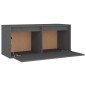 Pensile Grigio 80x30x35 cm in Legno Massello di Pino Pensile Grigio 80x30x35 cm in Legno Massello di Pino