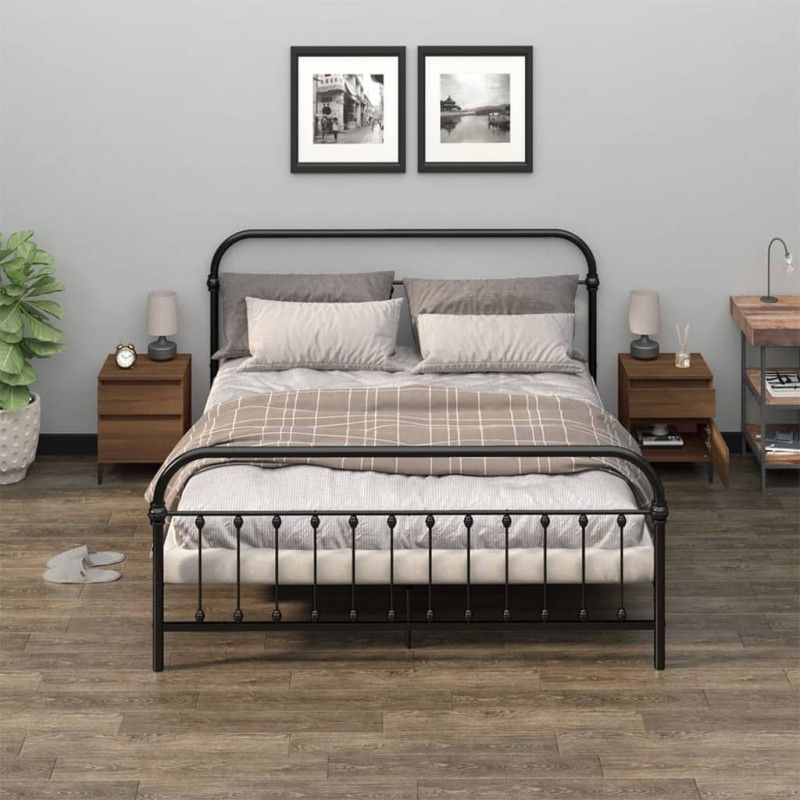 Comodini 2 pz Rovere Marrone 40x35x50 cm Comodini 2 pz Rovere Marrone 40x35x50 cm