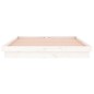 vidaXL Giroletto con LED Bianco 200x200 cm in Legno Massello vidaXL Giroletto con LED Bianco 200x200 cm in Legno Massello