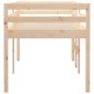 vidaXL Letto a Soppalco 75x190 cm in Legno Massello di Pino vidaXL Letto a Soppalco 75x190 cm in Legno Massello di Pino