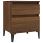 Comodini 2 pz Rovere Marrone 40x35x50 cm Comodini 2 pz Rovere Marrone 40x35x50 cm