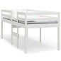 vidaXL Letto a Soppalco Bianco 80x200 cm in Legno Massello di Pino vidaXL Letto a Soppalco Bianco 80x200 cm in Legno Massello di Pino