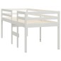 vidaXL Letto a Soppalco Bianco 80x200 cm in Legno Massello di Pino vidaXL Letto a Soppalco Bianco 80x200 cm in Legno Massello di Pino
