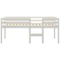 vidaXL Letto a Soppalco Bianco 80x200 cm in Legno Massello di Pino vidaXL Letto a Soppalco Bianco 80x200 cm in Legno Massello di Pino
