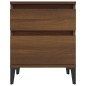 Comodini 2 pz Rovere Marrone 40x35x50 cm Comodini 2 pz Rovere Marrone 40x35x50 cm