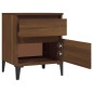 Comodini 2 pz Rovere Marrone 40x35x50 cm Comodini 2 pz Rovere Marrone 40x35x50 cm