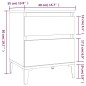 Comodini 2 pz Rovere Marrone 40x35x50 cm Comodini 2 pz Rovere Marrone 40x35x50 cm