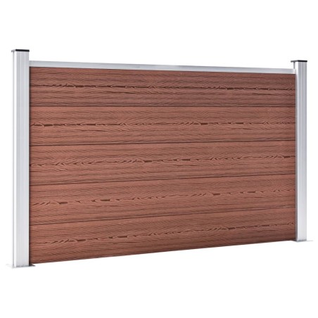 vidaXL Pannello di Recinzione in WPC 872x106 cm Marrone