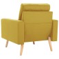vidaXL Set Divani 2 pz in Tessuto Giallo vidaXL Set Divani 2 pz in Tessuto Giallo