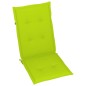 Sedie Giardino 2 pz e Cuscini Verde Brillante Massello di Teak Sedie Giardino 2 pz e Cuscini Verde Brillante Massello di Teak