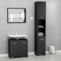 vidaXL Set Mobili da Bagno 3 pz Nero in Truciolato vidaXL Set Mobili da Bagno 3 pz Nero in Truciolato