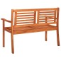 vidaXL Panchina da Giardino 2 Posti e Cuscino 120cm Massello Eucalipto vidaXL Panchina da Giardino 2 Posti e Cuscino 120cm Massello Eucalipto