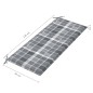 vidaXL Panchina da Giardino 2 Posti e Cuscino 120cm Massello Eucalipto vidaXL Panchina da Giardino 2 Posti e Cuscino 120cm Massello Eucalipto