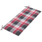 vidaXL Panca da Giardino 3 Posti con Cuscino 150cm Grigia in Eucalipto vidaXL Panca da Giardino 3 Posti con Cuscino 150cm Grigia in Eucalipto