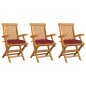 vidaXL Sedie Giardino con Cuscini Rosso Vino 3 pz Legno Massello Teak vidaXL Sedie Giardino con Cuscini Rosso Vino 3 pz Legno Massello Teak