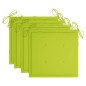 vidaXL Sedie Giardino con Cuscini Verde Chiaro 3pz Legno Massello Teak vidaXL Sedie Giardino con Cuscini Verde Chiaro 3pz Legno Massello Teak