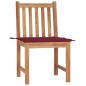 vidaXL Sedie da Giardino 2 pz con Cuscini in Legno Massello di Teak vidaXL Sedie da Giardino 2 pz con Cuscini in Legno Massello di Teak