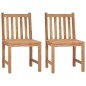vidaXL Sedie da Giardino 2 pz con Cuscini in Legno Massello di Teak vidaXL Sedie da Giardino 2 pz con Cuscini in Legno Massello di Teak