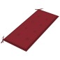 vidaXL Panca da Giardino Pieghevole con Cuscino 118 cm in Bambù vidaXL Panca da Giardino Pieghevole con Cuscino 118 cm in Bambù