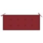 vidaXL Panca da Giardino Pieghevole con Cuscino 118 cm in Bambù vidaXL Panca da Giardino Pieghevole con Cuscino 118 cm in Bambù