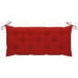 vidaXL Panca da Giardino Pieghevole con Cuscino 118 cm in Bambù vidaXL Panca da Giardino Pieghevole con Cuscino 118 cm in Bambù