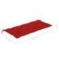 vidaXL Panca da Giardino Pieghevole con Cuscino 118 cm in Bambù vidaXL Panca da Giardino Pieghevole con Cuscino 118 cm in Bambù