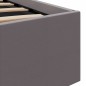 vidaXL Giroletto Contenitore Idraulico LED Grigio Similpelle 120x200cm