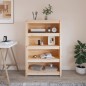 Libreria 80x35x126 cm in Legno Massello di Pino Libreria 80x35x126 cm in Legno Massello di Pino